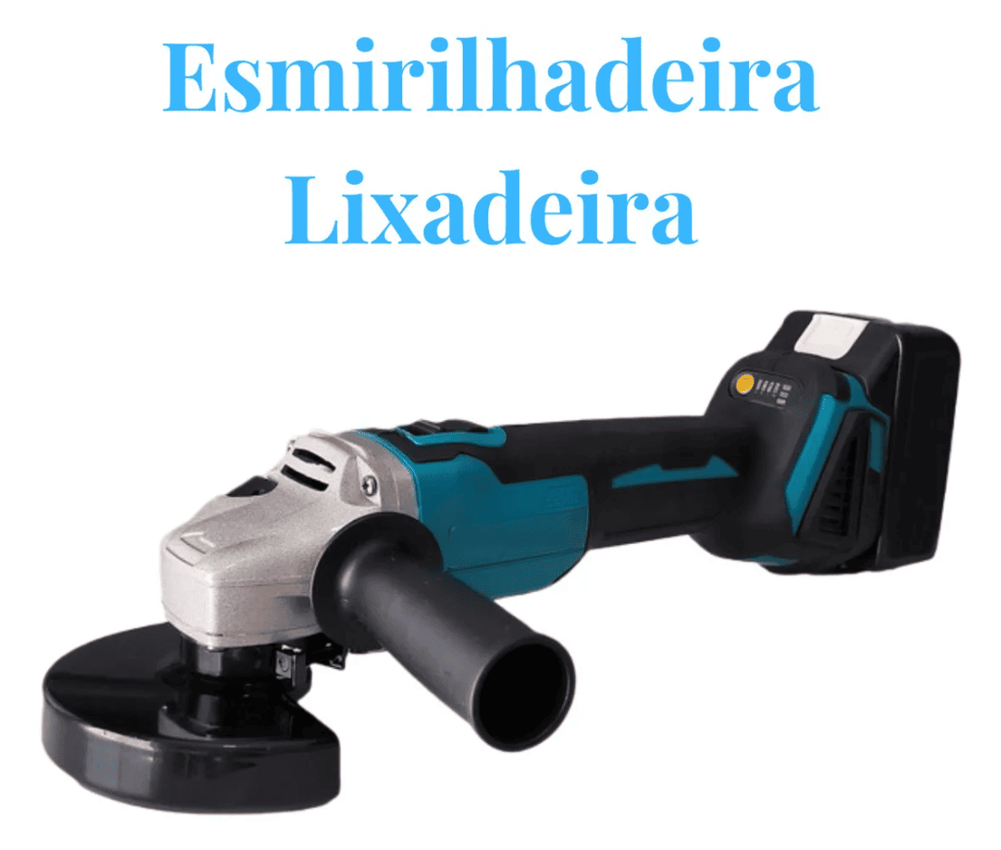 Esmerilhadeira Lixadeira Angular Profissional 68V Estoque Central - Disco 115mm 10000 RPM para Corte e Desbaste
