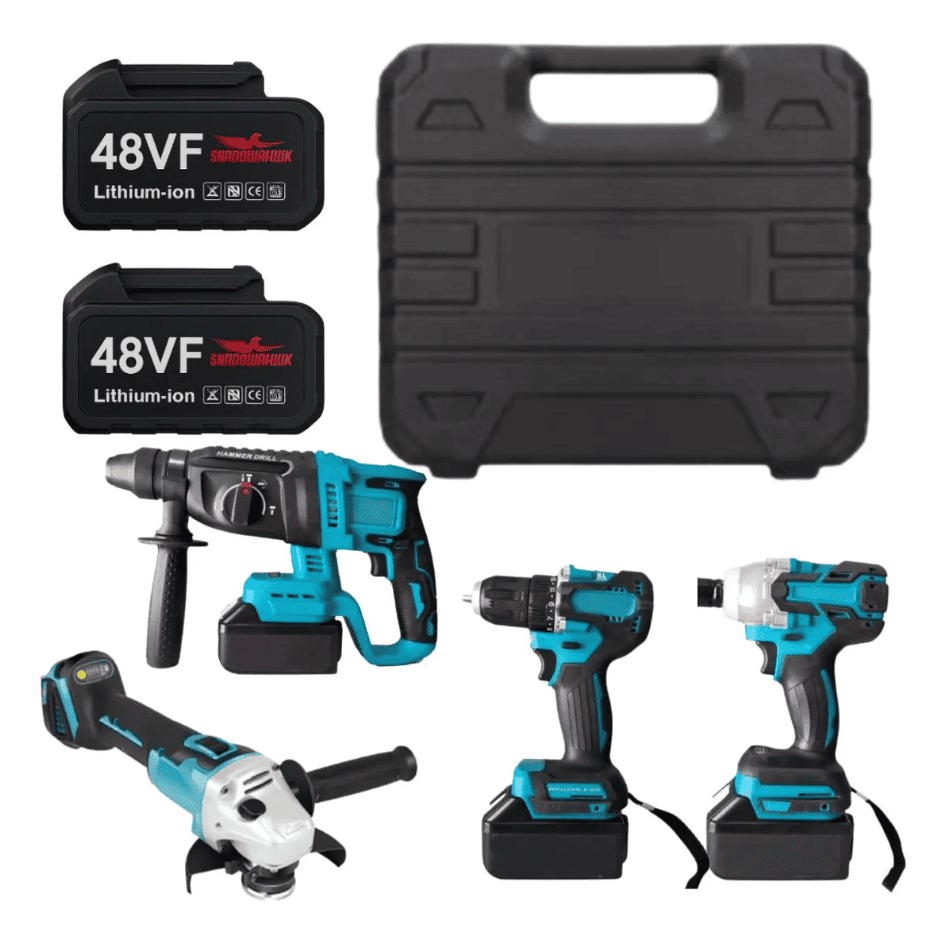 Embalagem Original Lacrada Maleta Com 4 Ferramentas com 2 Baterias Litio 68V de Alta Capacidade Estoque Central