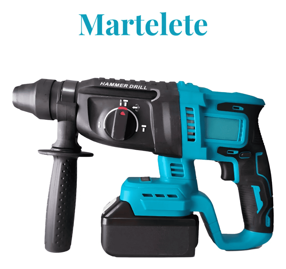 Martelete Rompedor SDS Profissional 68V Estoque Central - Perfura Concreto Alvenaria e Pedra com Funcao Roto-Martelar